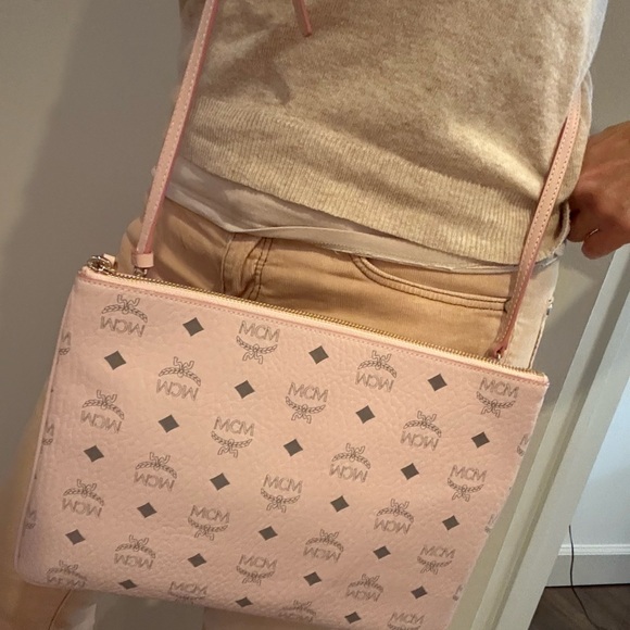 MCM Pale Pink Crossbody Bag - Picture 9 of 13